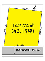 市川市国府台6丁目　売地　南東側道路で陽当たり良好な1区画