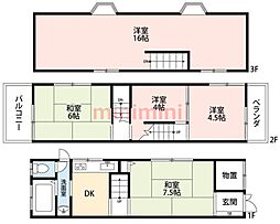 摂津市鳥飼野々1丁目の一戸建て