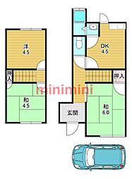 川西町2戸1貸家