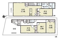 足立区鹿浜2丁目 新築一戸建て/全12棟 12号棟