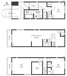 足立区西新井本町3丁目 中戸一戸建て