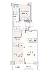 光が丘パークタウンゆりの木通り北10号棟 711