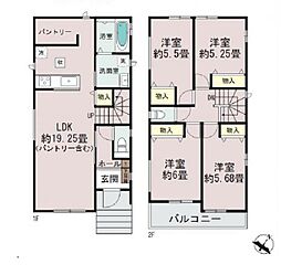 千葉市稲毛区宮野木町1551番　　全2棟　Ａ号棟