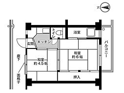 ビレッジハウス小中台3号棟 (408号室) 408