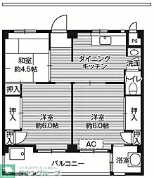 ビレッジハウス愛生6号棟 (402号室) 402