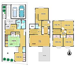 今熊野南日吉町戸建て　７ＬＤＫ