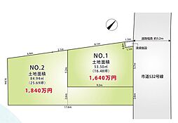 リゾンの分譲地　朝霞市膝折町２丁目建築条件無し土地