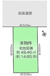 江東福住1丁目 条件付売地 最寄駅7分整形地 前面公道約8m