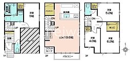 さいたま市中央区大戸2丁目　全2棟　新築戸建　1号棟