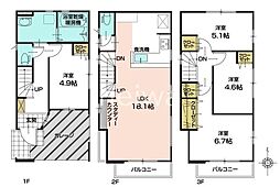 さいたま市中央区大戸2丁目　全2棟　新築戸建　2号棟