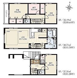 さいたま市浦和区元町3丁目　全3棟　新築戸建　1号棟