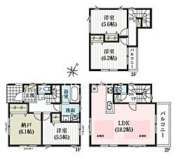 さいたま市桜区西堀8丁目　全5棟　新築戸建　Ｄ号棟