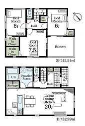 蕨市北町5丁目　全3棟　新築戸建　2号棟