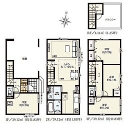 さいたま市浦和区元町1丁目　全3棟　新築戸建　2号棟