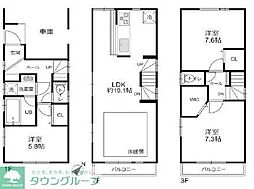 横浜市港北区綱島東５丁目の一戸建て