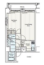 ドゥーエ新富町 1202
