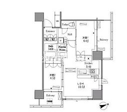 レジディアタワー目黒不動前 1704