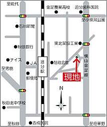 秋田市下新城長岡字耳取　土地