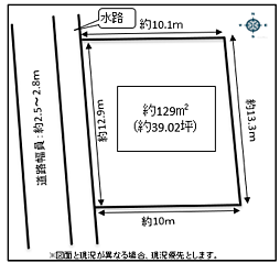 売地　あま市甚目寺西大門