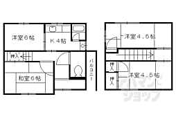 長岡京市友岡4丁目貸家6−4 1