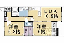桂清水町貸家 1