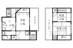 物集女町森ノ上貸家 東南側