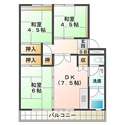 上浜団地（1・2号棟） 1-206