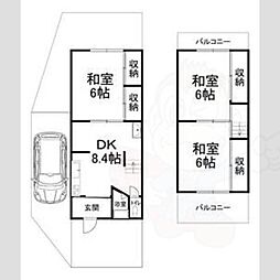 梅津罧原町貸家 東から1軒目
