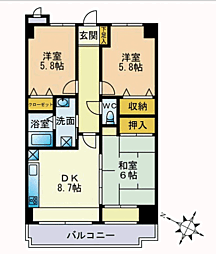 ヒルズ博多の森 206