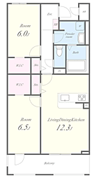 アルメノア西新 202