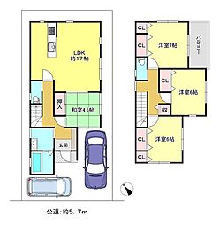 貝塚市久保２丁目　H１９年築　東岸和田駅歩１２分　駐車２台