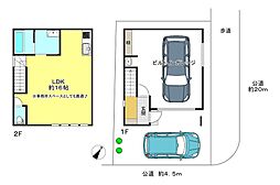 磯上町２丁目　新築ガレージハウス　駐車２台可　幹線道路沿い