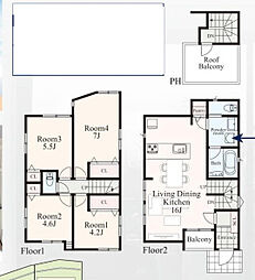 富士塚1丁目　新築戸建て　C号棟
