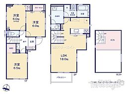 最終1棟足立区佐野2丁目　新築一戸建て　全2棟