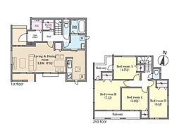葛飾区西亀有2丁目　新築一戸建て　全1棟