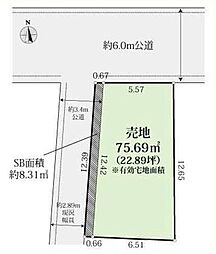 VECS 売地 大田区東雪谷5丁目　高台の北西角地