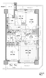 &lt;VECS&gt;中野坂上パーク・ホームズ　３階　角住戸／WIC付