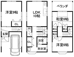 南恵我之荘８丁目の3階建