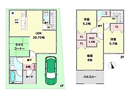 クレイドルガーデン川西市久代第4　全2区画 2号棟