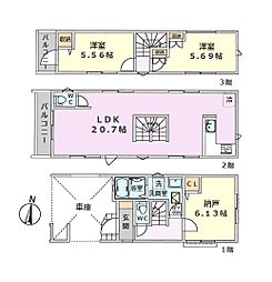 練馬区田柄1丁目　新築戸建