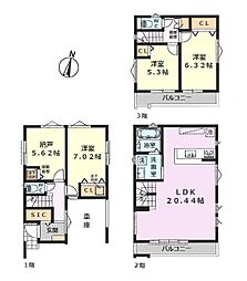 中野区沼袋2丁目　新築戸建