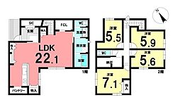 中古戸建 岡崎市岡町字落合