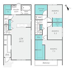 新築戸建　ARCASA　岡崎市西大友町字森下　全1棟