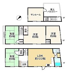 東淀川区上新庄2丁目中古テラスハウス