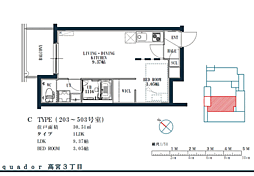 ｑｕａｄｏｒ高宮3丁目 303