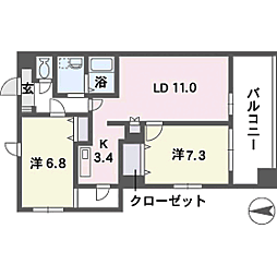 ヴィルコート城南 1002