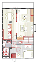 ヴィバーチェ大橋南 201