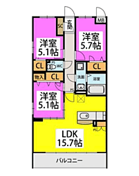 ハッピネス若葉台II 104