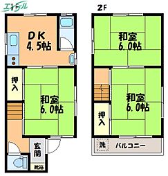 岡山市北区十日市中町の一戸建て