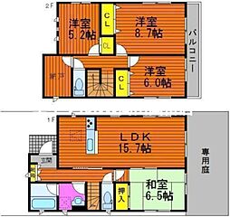 岡山市中区平井3丁目の一戸建て